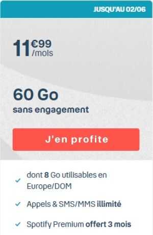 La gamme des forfaits B&YOU disponible le 16 janvier 2012.