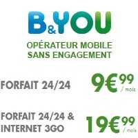 Le forfait illimité à 9.99€ intègre définitivement la gamme B&YOU