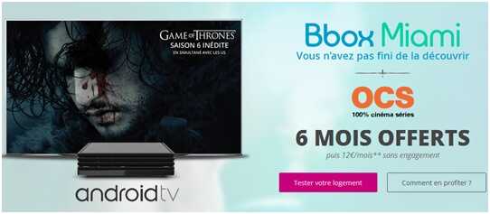 PROMO Bbox Miami : Profitez des chaînes OCS offertes pendant 6 mois 