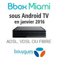 Bbox Miami Bouygues Telecom : La mise à jour Android TV début 2016 !