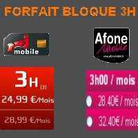 Un forfait mobile bloqué 3h c'est possible chez NRJMobile ou AfoneMobile