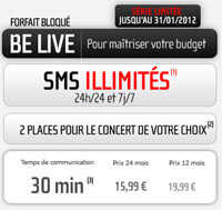 Pour maîtriser votre budget, optez pour le forfait bloqué Be Live