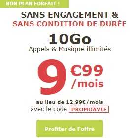 Nouvelle promo La Poste Mobile : le forfait sans engagement avec 10Go à 10 euros à VIE