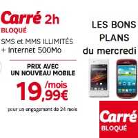 Bon plan SFR : Xperia E, Galaxy Ace, Optimus L3 II et S3 mini avec un forfait bloqué 2h