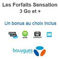 Bouygues Telecom : Le bonus TV illimitée est désormais disponible avec les forfaits Sensation 3Go et plus !