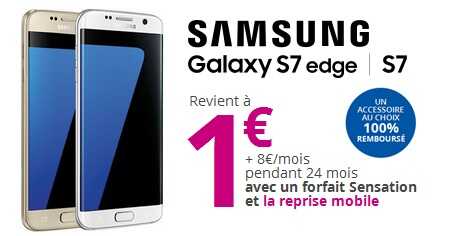 Bouygues Telecom : 100euros de bonus sur votre reprise pour l’achat d'un Galaxy S7 ou S7 Edge 