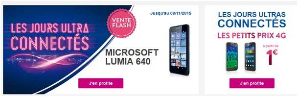 Lumia 640 en promo à 29.99€ au lieu de 99.99€ chez Bouygues Telecom !