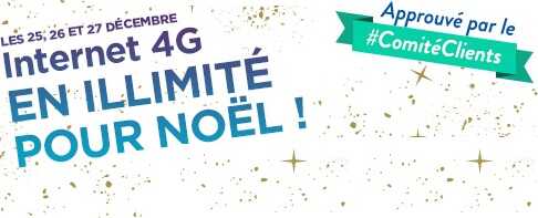 Abonnés Bouygues Telecom : Surfez en illimité du 25 au 27 décembre !
