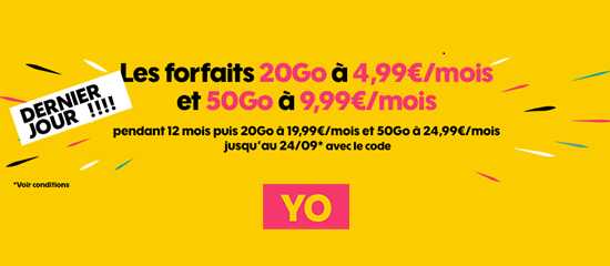 Ultime chance de saisir la promo YO de SOSH à moins de 5 euros 