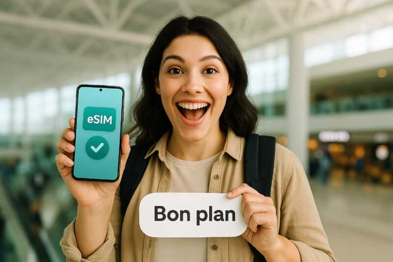 Vacances à l’étranger : et si vous testiez une eSIM pas chère et sans engagement ?