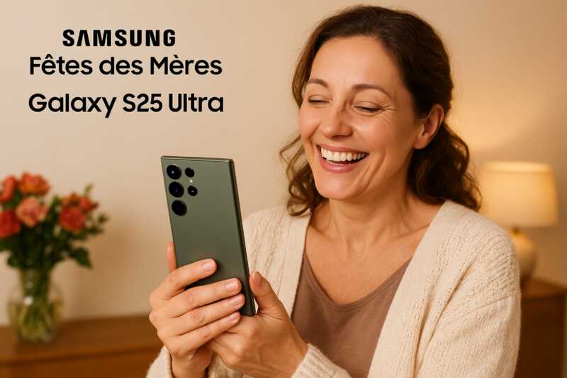 promo Samsung Galaxy S25 ultra fetes des meres