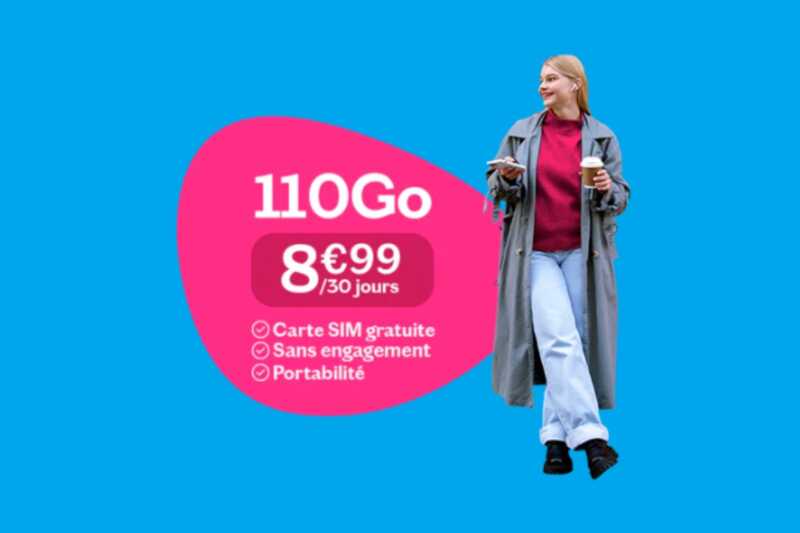 On vous met au défi de trouver un forfait mobile sur le réseau Orange qui surpasse cette offre 110Go