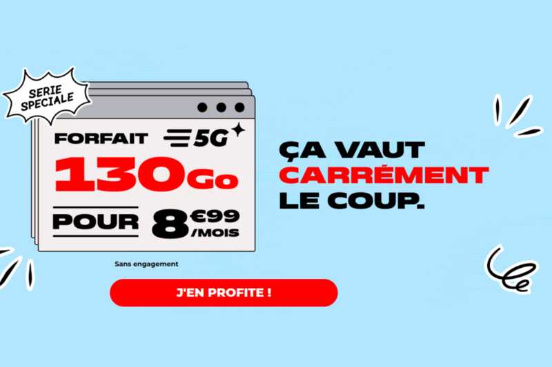 promo forfait NRJ 130Go de 5G
