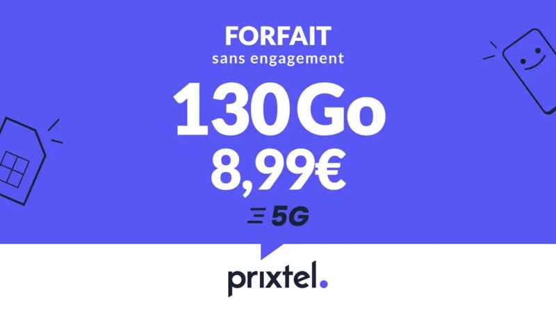 Forfait Oxygène 130 à 170 Go Prixtel