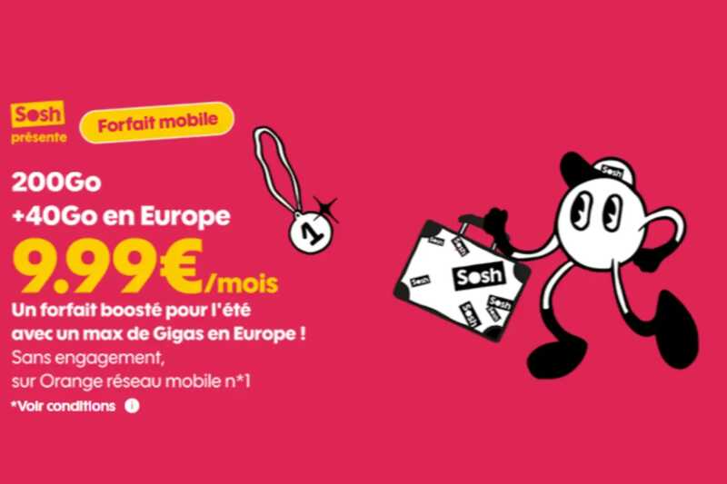 promo forfait sosh ete