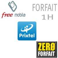 Les forfaits mobiles 1h à partir de 2euros