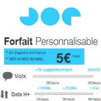 Joe Mobile : Un forfait bloqué et personnalisable à partir de 5€ par mois !
