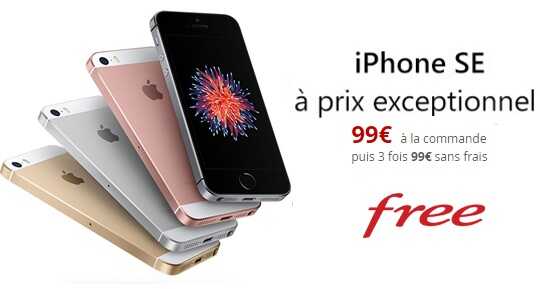 Bon plan : l'iPhone SE à prix exceptionnel chez Free Mobile
