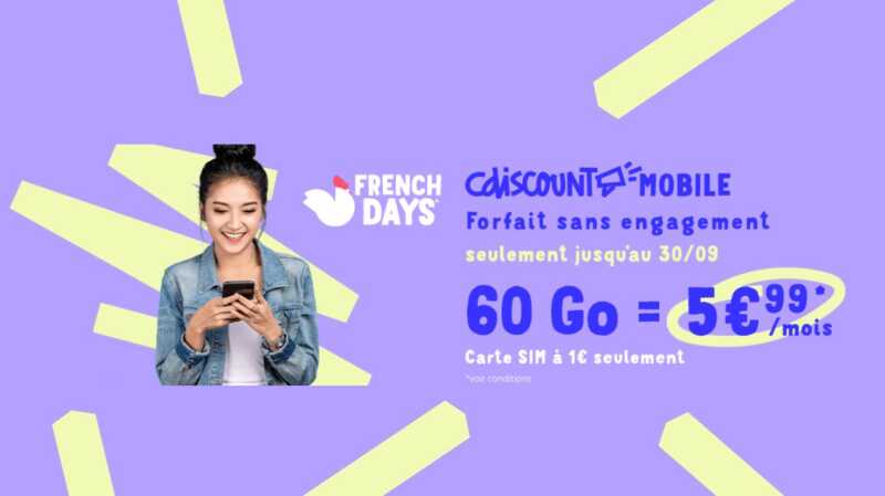 French Days Forfait Cdiscount 60 Go