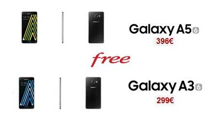 Samsung Galaxy A3 et A5 2016 débarquent dans la boutique Free Mobile !