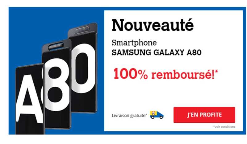 Jeu concours Darty : votre Samsung Galaxy A80 entièrement remboursé !