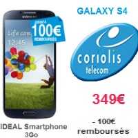 Le Galaxy S4 intègre la gamme des mobiles chez Coriolis
