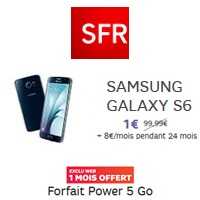 Vente flash : Remise exceptionnelle sur le Samsung Galaxy S6 chez SFR !