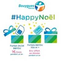 Top départ pour le forfait illimité à 1€ et la TV 4G illimitée pendant 1 an chez Bouygues Telecom ! 