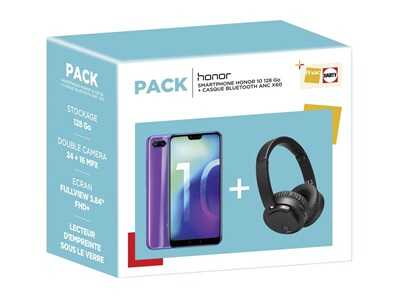 Pack Darty : Le Honor 10 avec un casque bluetooth offert à seulement 449€