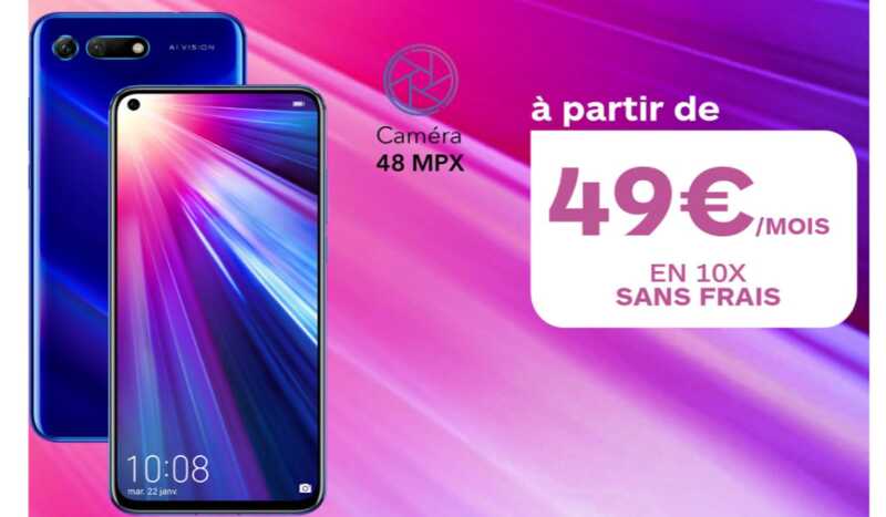 Financement exceptionnel pour se procurer le Honor View 20 chez Boulanger