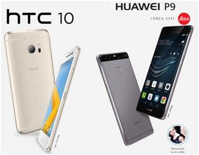 HTC 10 vs Huawei P9 : Lequel allez-vous précommander chez Bouygues Telecom ? 