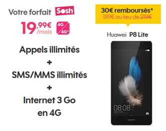Le Huawei P8 Lite en promo avec un forfait Sosh ! 