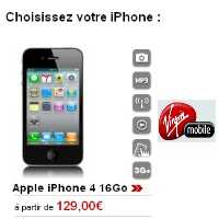 Le prix de  l'iPhone diminue chez Virgin Mobile