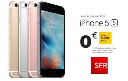 SFR vous propose l'iPhone 6S à 0€ pour Noël !