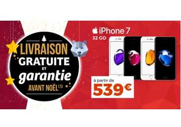 iPhone 7 et iPhone 8 à prix cadeau chez Cdiscount (livraison garantie avant Noël)