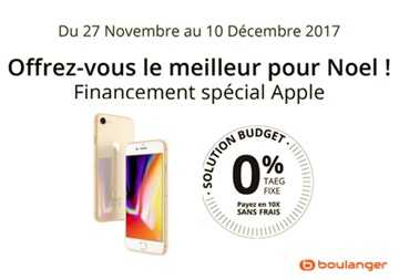 Offrez-vous un iPhone 8 sans vous ruiner avec le paiement en 10 fois sans frais chez Boulanger