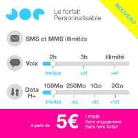 Le forfait personnalisable de Joe Mobile évolue en incluant de la data pour tous !