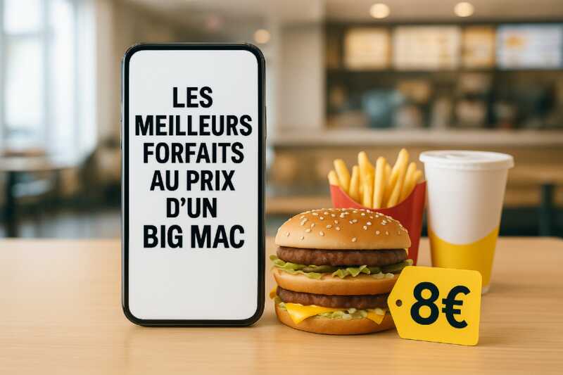 Les meilleurs forfaits du moment au prix d'un Big Mac (et même moins !)