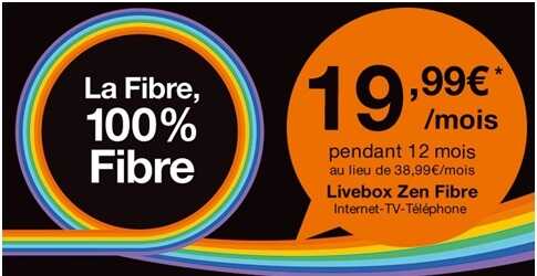 Dernier Week-end pour profiter d'une livebox Fibre à moins de 20 euros chez Orange