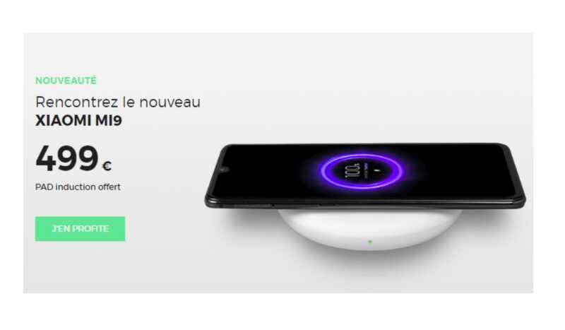 Nouveauté : le Xiaomi Mi9 avec son Pad induction offert débarque chez RED by SFR 