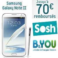 Promotion : Samsung Galaxy Note 2 chez B&You et Sosh