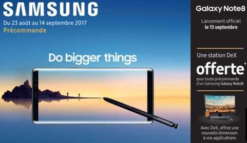 Payez votre nouveau Galaxy Note 8 en 20 fois sans frais avec Boulanger