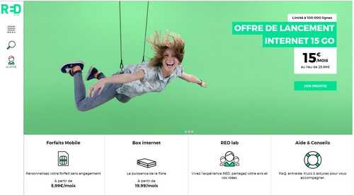 La nouvelle marque RED by SFR est lancée...Un forfait 15Go à 15€ est proposé pour l'occasion !