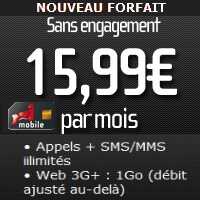 Un nouveau forfait illimité à 15.99€ sans engagement chez NRJ Mobile !