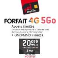  Bon plan : Le forfait 4G avec 5Go de data en promo tout le week-end chez NRJ Mobile !