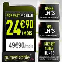 Le forfait mobile illimité est disponible chez Numericable