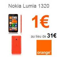 Bon plan Smartphone 4G : Le Nokia Lumia 1320 en promo chez Orange !