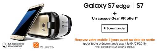 Précommandez les nouveaux Samsung Galaxy S7 et S7 edge chez Orange !