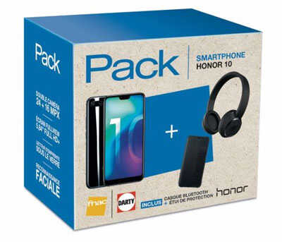 Un pack avec le Honor 10 et deux accessoires à prix mini chez Fnac