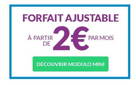 Découvrez Modulo de Prixtel : le forfait ajustable à partir de 2euros par mois